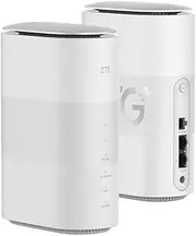 ZTE MC801A HyperBox 5G WiFi Router Unlocked - WWAN - 2-Port-Switch - 802.11a/b/g/n/AC/AX - Dual-Band - débloqué - Blanc
