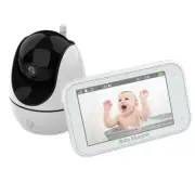 PTZ Baby Monitor 4.3 Inch Wireless Video Night Vision Temperature Monitoring 2 W