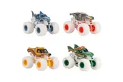 Monster Jam - Pack of 4 1:64 Die Cast Vehicles - 4 Authentic Monster Trucks Official Show Vehicles to Collect Scale 1:64 - Children's Toy 3 Years and Above