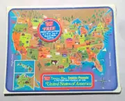 VINTAGE DUNCAN HINES UNITED STATES OF AMERICA CARDBOARD PUZZLE - NEW / SEALED
