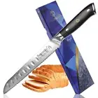 Bread Knife 73 Layers Japanese Damascus Steel VG10 Core G10 Handle Cut Slicing L