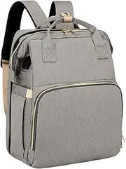 Diaper Backpack, Waterproof Travels Diaper Bag, Large Capacity and Lightweight Design, Travel Supplies Organizer, Product Size: 12.2x7.48x15.35 inches, for Car, Outdoor, Airplane