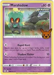 Pokemon - Marshadow 080/203 - Trick or Trade 2023 - Holo Foil - Halloween Stamp Exclusive