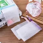 Nylon soap net small drawstring exfoliating mesh soap saver pouch bag sack S-lu