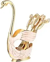OFFSCH 1 Set Chic Fruit Fork Swan Snack Dessert Forks Ergonomic Tableware for Parties Home Kitchen Outdoor Use
