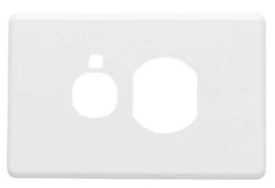 4x Clipsal METAL FINISH COVERS For Single Switched Socket With Neon BLACK