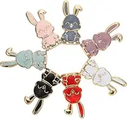 DIYEAH 7Pcs Cartoon Rabbit Design Phone Holder Desktop Stand Polished Bracket for Stability Compatible with All Phones for Friends