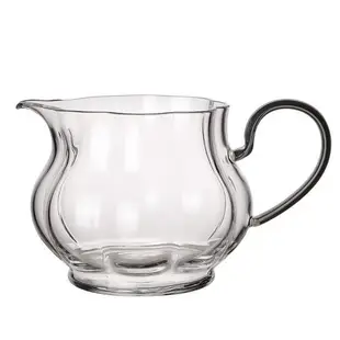 玻璃公道杯公杯分茶器梅花茶海功夫茶具套裝耐熱透明帶手柄瓜棱杯