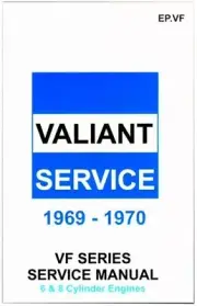 Workshop Service Manual : Valiant 1969-1970 VF FITS Chrysler Valiant