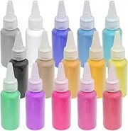 Attuslla Color Art Sand Kit, Sand Art Bottles, Colored Sand Bottles for Painting, Crafts, Wedding Decor, Decorations (15 Color)