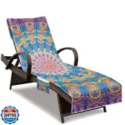 NISDOING Lounge Chair Towel Cover, Beach Chair Cover (Pack of 2), Pool Lounge