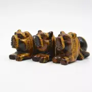 Natural Tiger's Eye Jasper Carved Tiger Quartz Crystal Panthera Tigris Healing