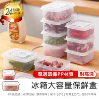 在飛比找PChome24h購物優惠-【冰箱大容量保鮮盒 2入組】食物分裝盒【AB1490】