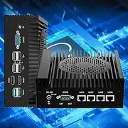 GZBOX Mini PC Fanless Soft Router N100 Firewall Appliance 4 * 2.5G LAN Port DDR5 Win 11 NVME SSD for Home Office (0GB Barbone)