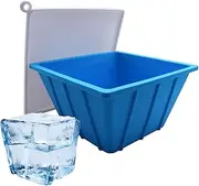 Cold Plunge Ice Mold - Silicone Ice Block Mold for Cold Plunge Tub | Lidded Freezer Drinks Cooling Water Chiller Bathing Accessory for Gathering, Picnic