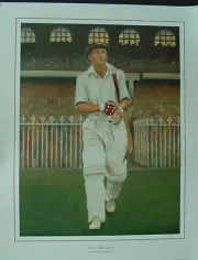 1937 SIR DONALD BRADMAN 3RD TEST VS ENGLAND MCG LIMITED EDITION PRINT ASHES