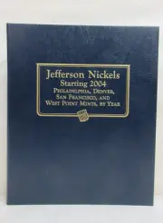 3 Page Whitman Classic Coin Album #1973 Jefferson Nickels Starting 2004