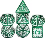 Apujent Board Game Dice Set, Role-Playing Board Game Dice - Vibrant Colors Complete Set with Magnetic Storage Box for Picnic, Camping, Traveling