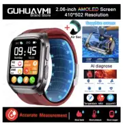 heart blood sugar pressure medical grade detection monitor glucose Smart Watch98