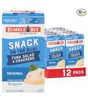 Bumble Bee Snack On The Run Tuna Salad with Crackers Kit 3.5 oz Pack of 12