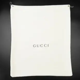 義大利時裝品牌GUCCI米白色LOGO純棉防塵袋 中