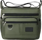 [Generic] Men Single Shoulder Bag, Multi-Pocket Waterproof Sling Backpack, 9.84x3.94x8.27 inches, Practical Multifunctional Chest Pack, Trendy cross body Bag for Daily Use, Short Trip, Travel