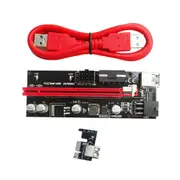3pcs VER009S PCI-E Riser Card PCIe 1x -16x USB3.0 Data Cable Bitcoin Mining
