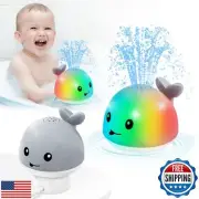 【2025 Upgraded】Gigilli Baby Whale Bath Toy - Easy Charging Bath Toys for Kids