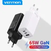65W GaN Charger Plug Type C PD USB Fast Adapter For Samsung Laptop iPhone 15 14