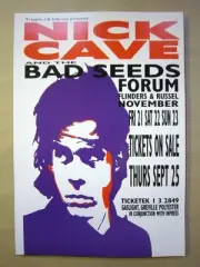 NICK CAVE AND THE BAD SEEDS MELBOURNE 2003 CONCERT POSTER