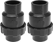 VGOL 2Pcs 50mm Water Check Valve Inner Check Valve Pipe Flap Check Valve Water Tube Connector Accessories for Backflow PVC Grey