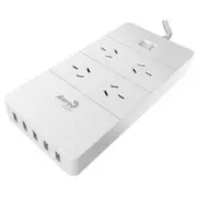 AeroCool 4-Outlet Surge Protection Power Strip Board with 5-USB Ports