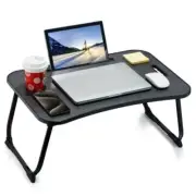 Laptop Bed Desk, Foldable Lap Desk, Portable Lap Table, Laptop Stand with Black