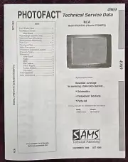 Sams Photofact 4969 Service Manual for RCA 27F670TYX1, 27F670TYX3