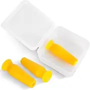 [3 Pack] Vented Scleral Lens Inserter - Contact Lens Applicator for Hard/RGP Lenses, Scleral Lenses & Prosthetic Eyes - Ensures Smooth Airflow for Easy & Precise Lens Insertion - Fit All Lens Stands