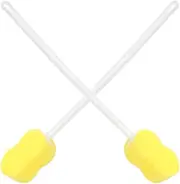 FOMIYES Long Handle Bath Sponge - Back Sponge on a Stick - Body Washer - Handled Scrubber Shower Brush - for Body Foot Cleaning Bathing Limited Motion