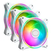 Cooler Master MasterFan MF120 Halo ARGB 120mm White Case Fan - MFL-B2DW-183PA-R1