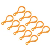Plastic Lobster Clasps, Claw Snap Hooks for Keychains DIY Orange, 48Pcs