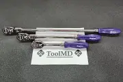 Snap-on Tools NEW 3pc DARK PURPLE 1/2" Dr Fixed & Flex-Head Ratchet Set SHLFD80A