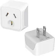 Japan Travel Adapter, AU to Japan Plug Adapter Type A Travel Power Plug for Japan,Philippines,Canada,Mexico,China,Jamaica,Peru and More-2 Pack