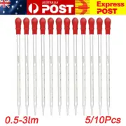 Rubber Head Glass Dropper Graduated Scale Line Transfer Pipette Lab Tool Craft