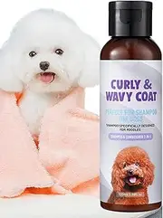 Dog Shampoo Odor Removal,100ml Kitten Puppy Curly Coat Shampoo with Fragrance - Lasting Sensitive Skin Care Solution for Small Large Dogs Use for Shelter, Travel