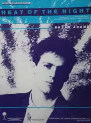 BRYAN ADAMS "HEAT OF THE NIGHT" SHEET MUSIC-EXTREMELY RARE-BRAND NEW ON SALE!!