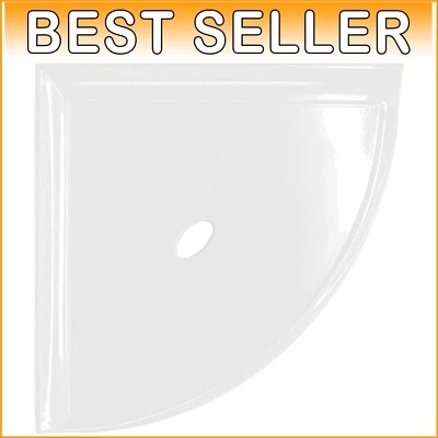 Retrofit 8-Inch Corner Shower Shelf with Drainage for Organized Bathroom Spaces