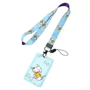 Children Toddler Neck Lanyard Strap Phone Card Keychain Badge Holder Pink Love