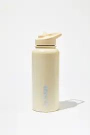 Cotton On Men - Personalised Metal Drink Bottle - Off white