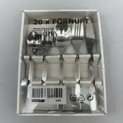 New IKEA Fornuft 20 Pcs Set Flatware Stainless Steel Post Modern Vintage Design