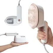 Travel Steamer Iron for Clothes - Portable Mini Ironing Machine, Small Size for College Dorm Home Essentials (White)