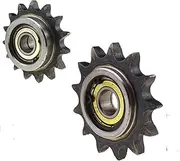Pinion Motor Gear Module Pinion,Motor Pinion Gear 1021 Teeth,1020mm Inner Hole,Drive Roller Chain Conveyor Roller Chains Idler Sprocket with Bearing(16a11 Teeth Single Bearing X 20mm)