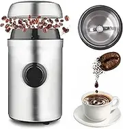 200w Electric Coffee Grinder, Portable Coffee Bean Grinder Machine with Stainless Steel Blades, Mini Coffee Blender, Spice Grinders for Coffee Bean Peppers, Herbs, Nuts, Grains